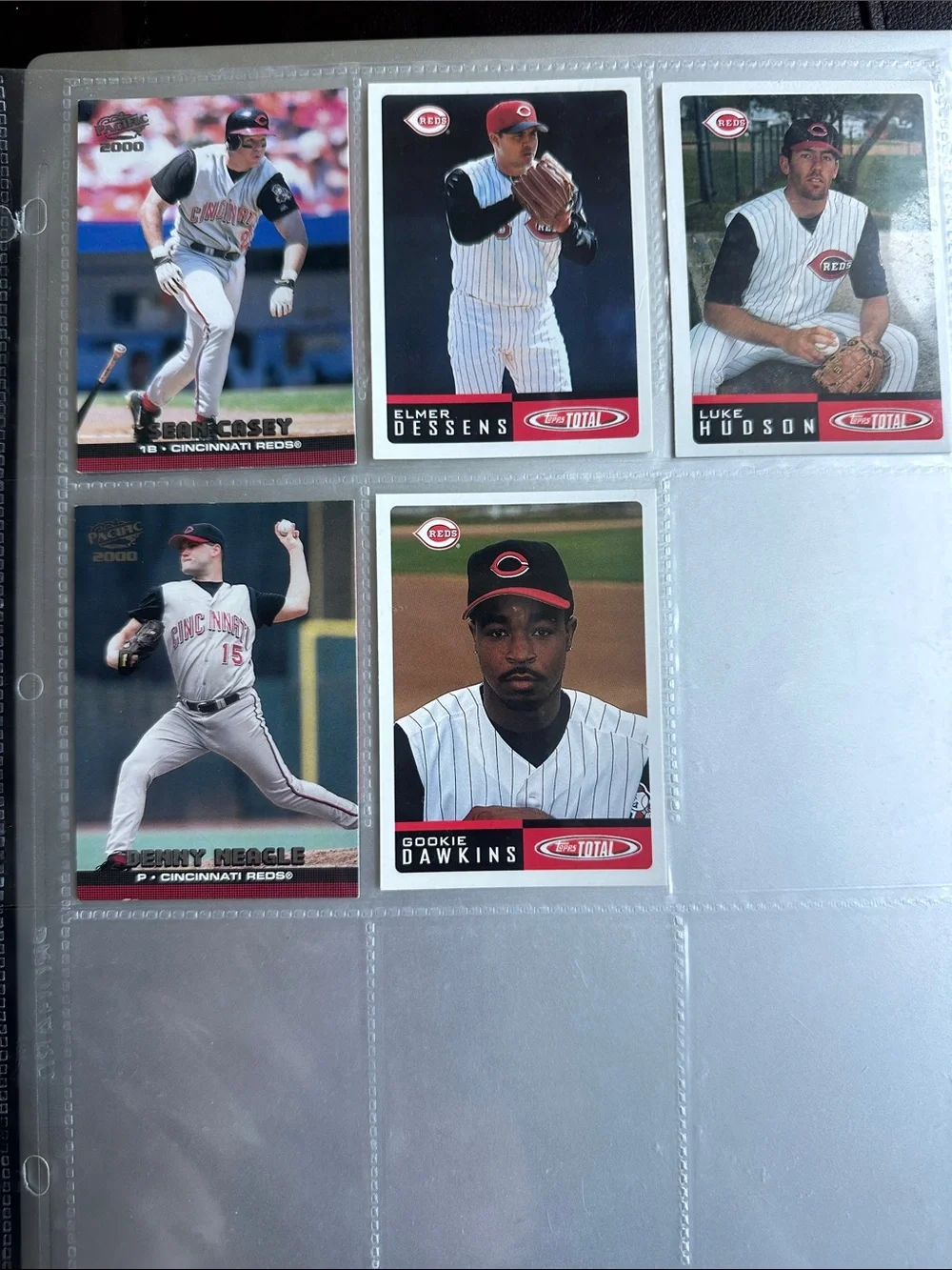 MLB Baseball Cards - Cincinnati Red (Lot of 5) Topps Pacific